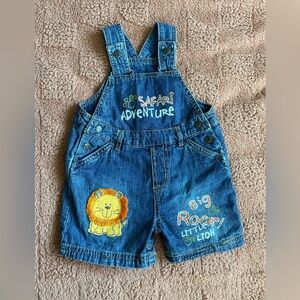 NWOT Safari Adventures Baby Boy Overalls